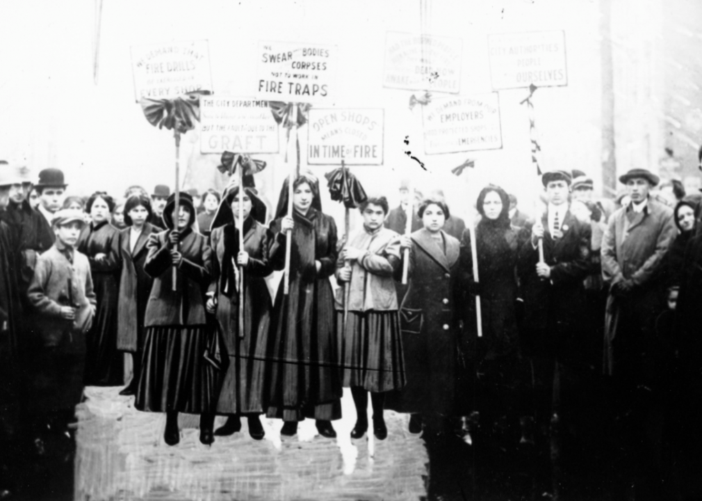 1911: Triangle Shirtwaist fire protests